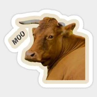 Moo! Cute an fun cow portrait Sticker